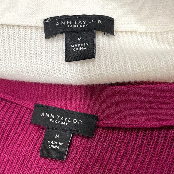 Ann Taylor Size M Sweater PUrple - Picture 9 of 10